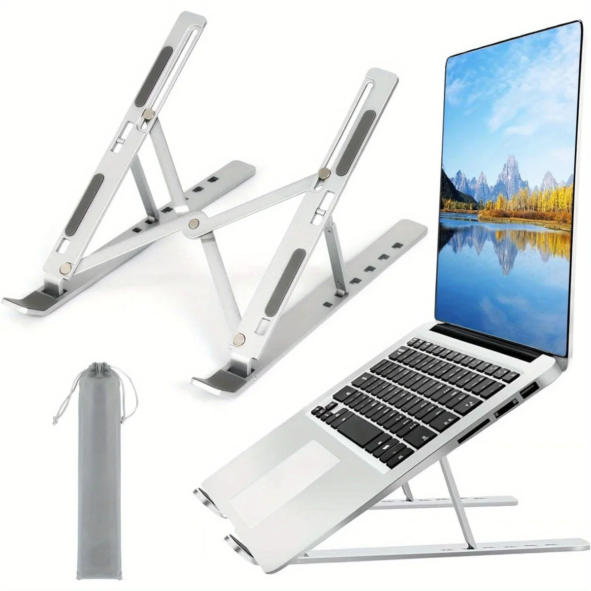 Soporte de Notebook Ajustable de Aluminio