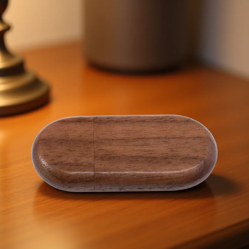 Pendrive de Madera con Caja de Regalo