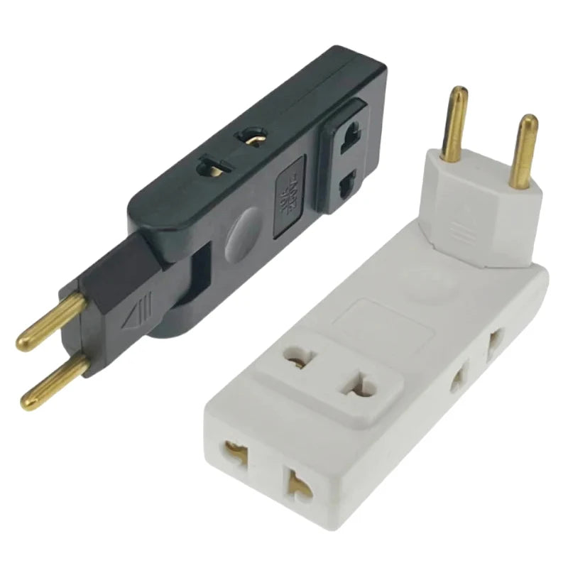 Enchufe Adaptador Plano Giratorio 4 en 1